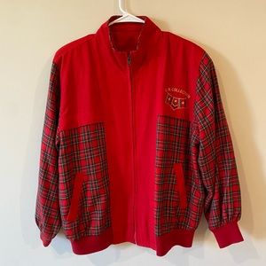 Tartan jacket red size M